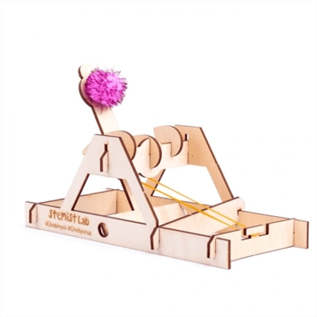 Ahşap Mancınık (Katapult) Yapımı Stem Eğitim Seti