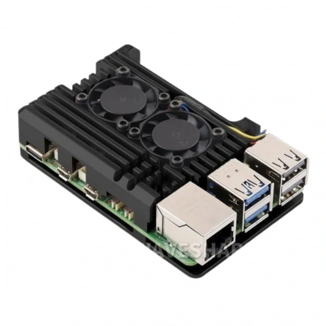 Alüminyum Alaşım Kasa - Raspberry Pi 5 Uyumlu