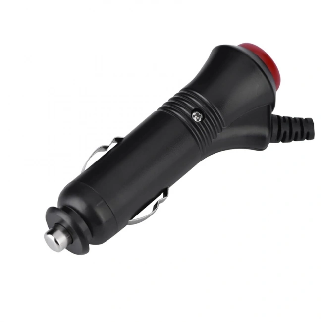 Araç Çakmak Soketi Kımızı Push Butonlu - 3A Sigortalı