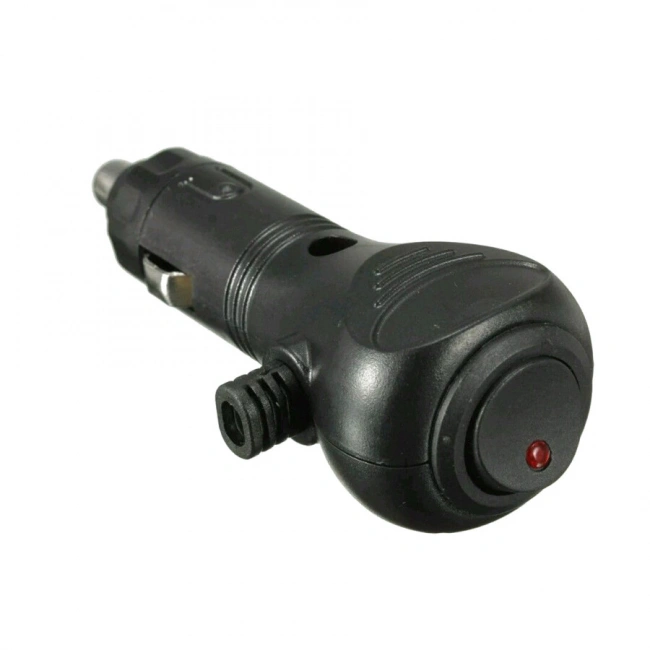 Araç Çakmak Soketi Kırmızı Nokta Işıklı Switch - 10A Sigortalı