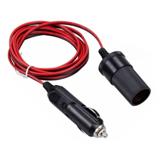 Araç Çakmak Soketi Uzatma Kablosu- 2m