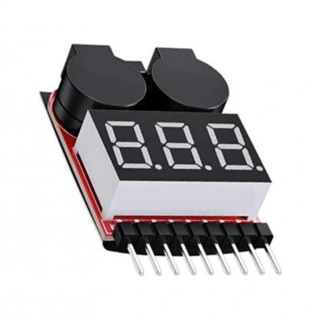 Arduino 1S-8S LiPo Voltaj Ölçer Cihazı Alarm Modülü