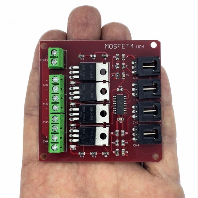 Arduino 4 Kanallı IRF540 MOSFET Modülü