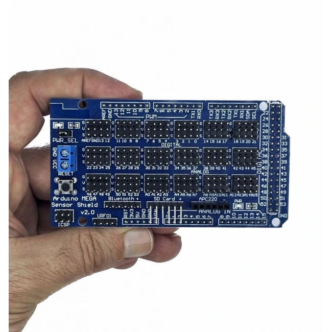 Arduino MEGA 2560 R3 Sensör Shield V2 IO Genişletme