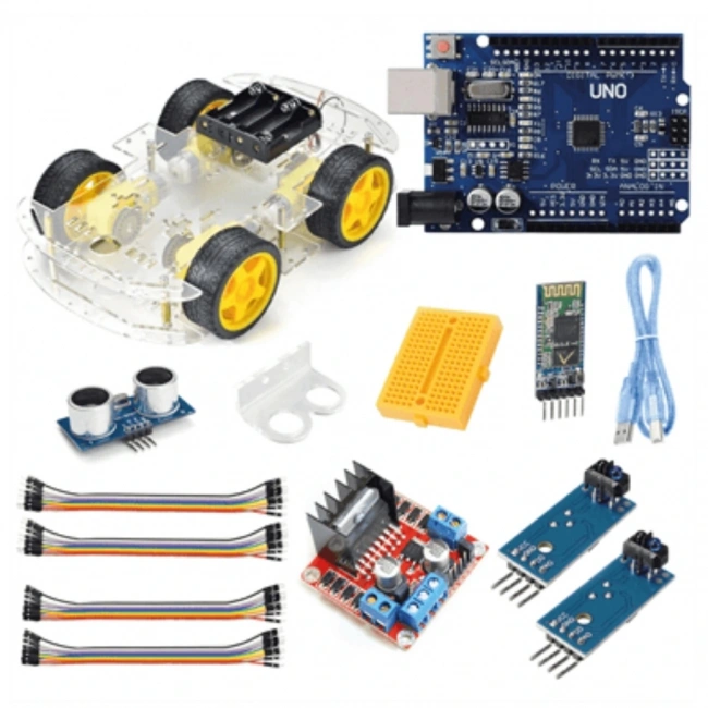 Arduino Süper Combo 4WD Araç Seti Bluetooth