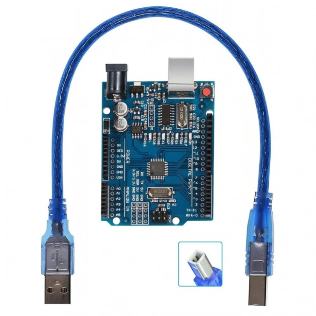 Arduino Uno R3 Ch340 Chip + Usb Kablo