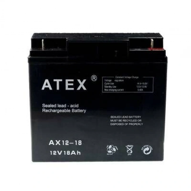 Atex 12V 18Ah Akü