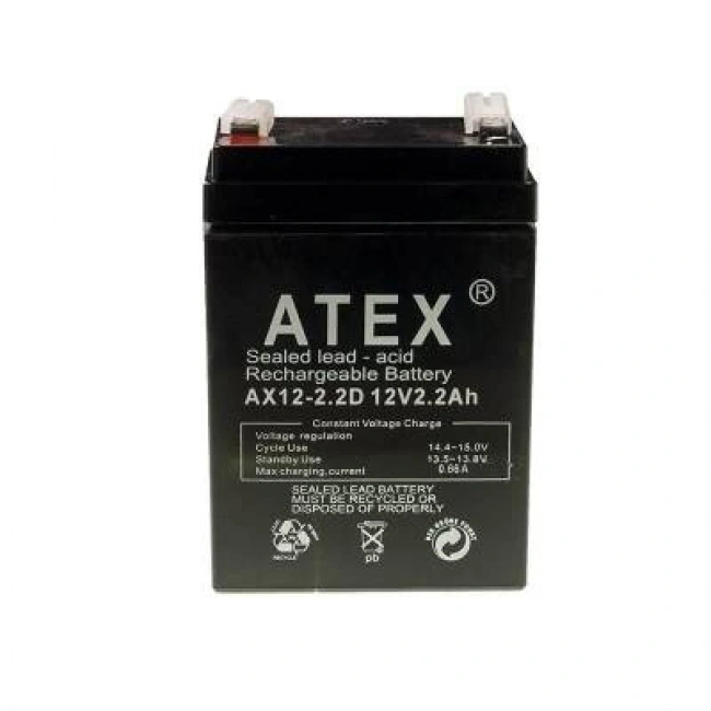 Atex 12V 2.2Ah Akü - Dik