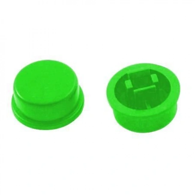 Buton 12x12 Yuvarlak Yeşil Kapak