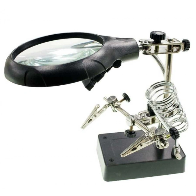 Büyüteçli Havya Sehpası - Ledli Işık - MG16129-C