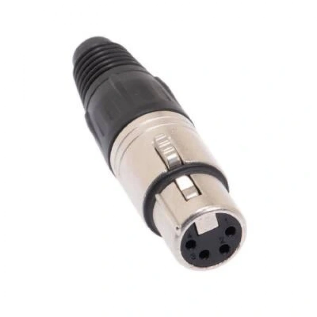 Canon / XLR 4 Pin Jack - Dişi