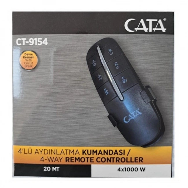 CATA 4 x 1000W 4lü Aydınlatma Kumandası CT-9154