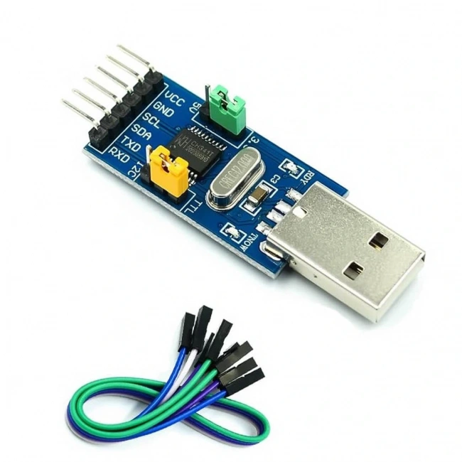 Ch341ttl 2 in 1 modül 3.3V 5V USB I2C IIC UART USB TTL