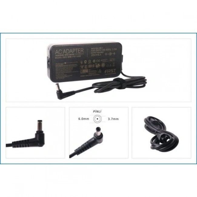 CMADP196 20V 6A 6.0×3.7mm ASUS Notebook Adaptör