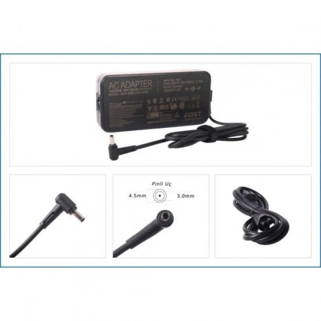 CUADP021 20V 7.5A 4.5×3.0mm ASUS Notebook Adaptör