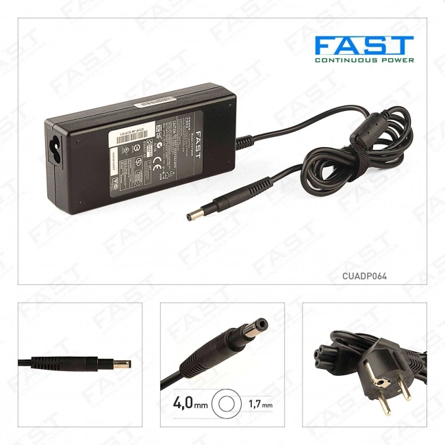 CUADP064 HP 19.5V 4.62A 4.8*1.7mm Uyumlu Notebook Adaptör