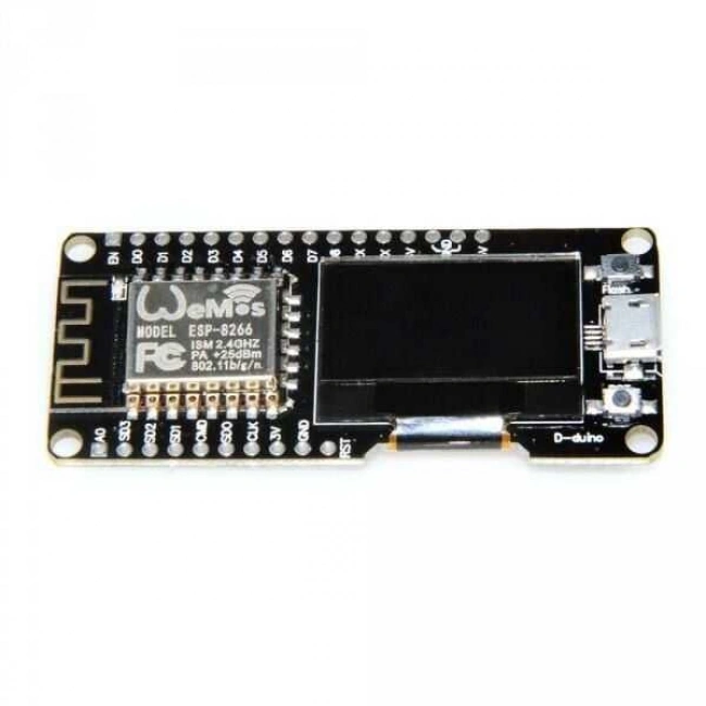 D-Duino Esp8266 0.96 Inch Oled Ekranlı Wifi Geliştirme Kartı