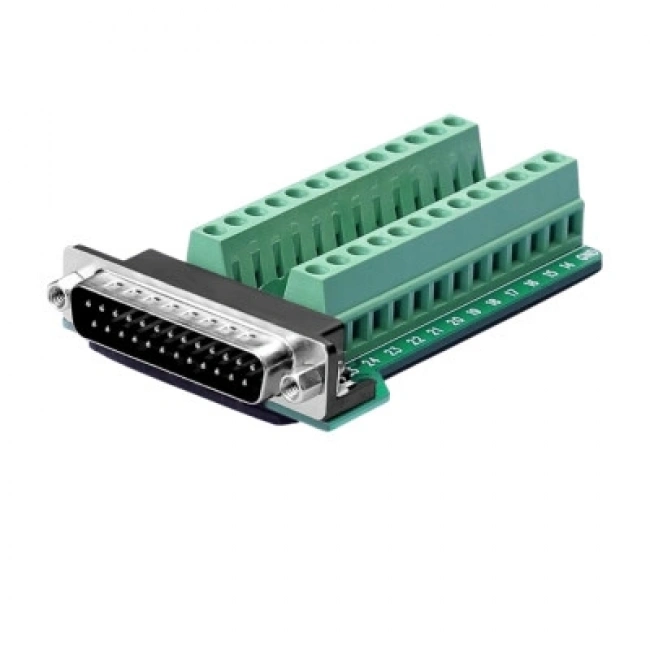D-Sub DB25-G2 25-Pin Erkek Terminal Block Adaptörü