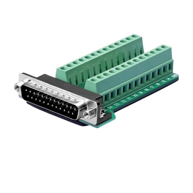 D-Sub DB25-G2 25-Pin Erkek Terminal Block Adaptörü
