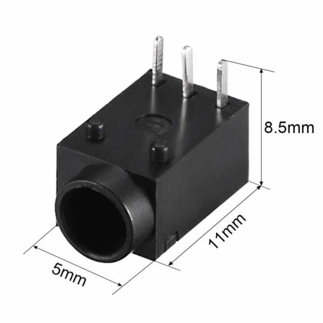 DC-003A 1mm Dişi Jack Şase 3 Pin