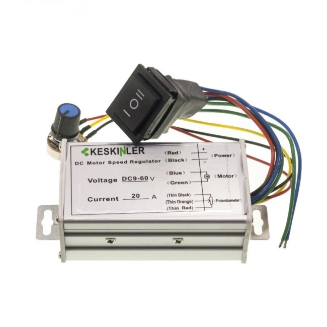 DC 20A 9-60V Hız ve Yön Kontrollü Motor Sürücü