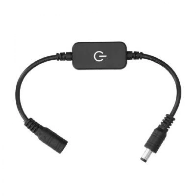 DC 5-24V 8A Dokunmatik On-Off 30cm Anahtarlı Kablo 5.5x2.5mm