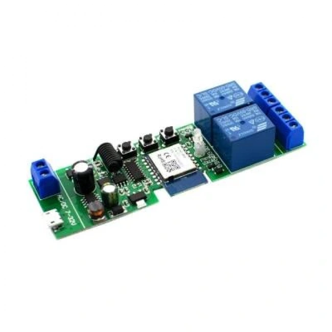 DC 7-32V WiFi 2 Kanal Röle Modülü - APP Kontrollü