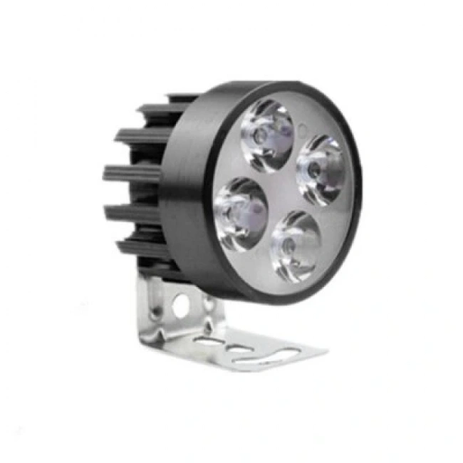 DC 9-85V Soğutuculu Beyaz Bisiklet Ledi - Siyah Çerçeve