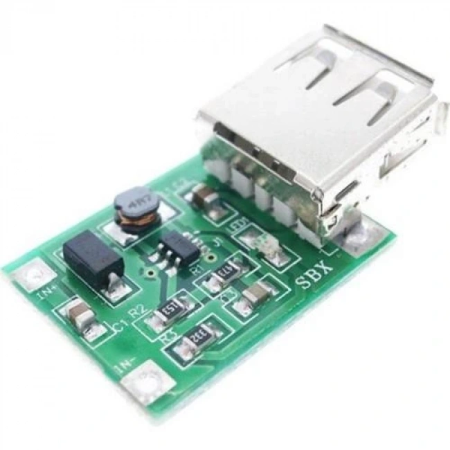 DC-DC 0.9V-5V to 5V 600A Voltaj Yükseltici USB Şarj Modülü