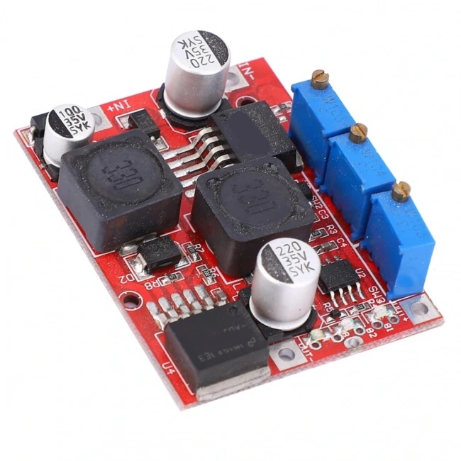 DC-DC Ayarlı Voltaj Yükseltici-Düşürücü Kartı (LM2577 + LM2596)