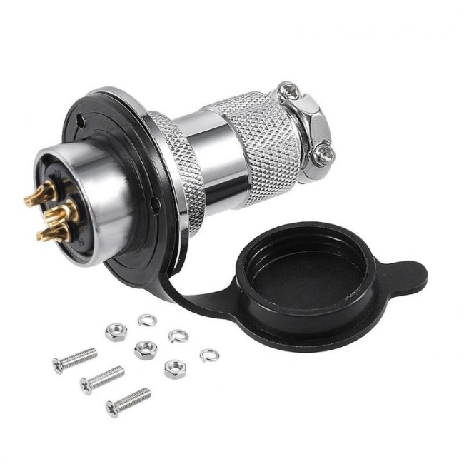 DF25 3 Pin 25mm Su Geçirmez Konnektör Takımı