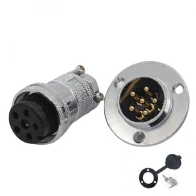 DF25 6 Pin 25mm Su Geçirmez Konnektör Takımı