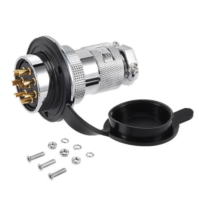 DF25 8 Pin 25mm Su Geçirmez Konnektör Takımı