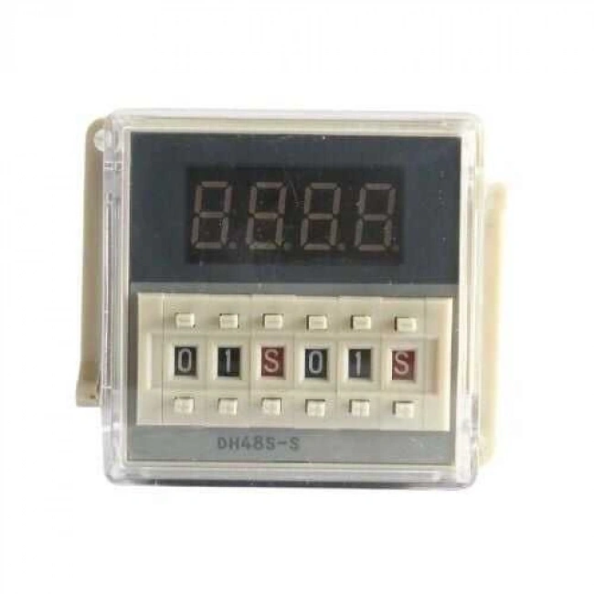 DH48S-S 220V Zaman Ayarlı Röle Modülü - Çift Süreli