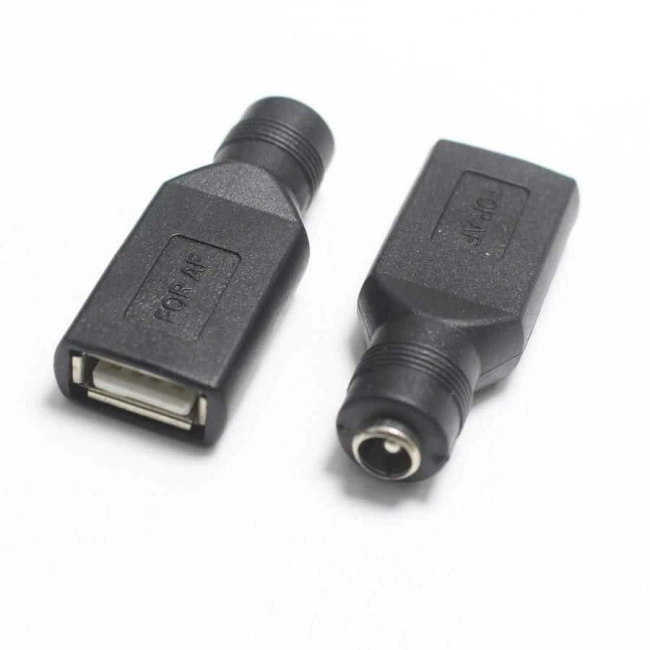 Dişi 5.5mm x 2.5mm - Dişi Usb A 2.0 Dönüştürücü