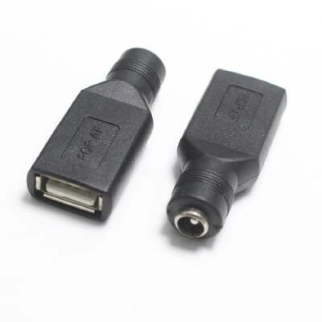 Dişi 5.5mm x 2.5mm - Dişi Usb A 2.0 Dönüştürücü