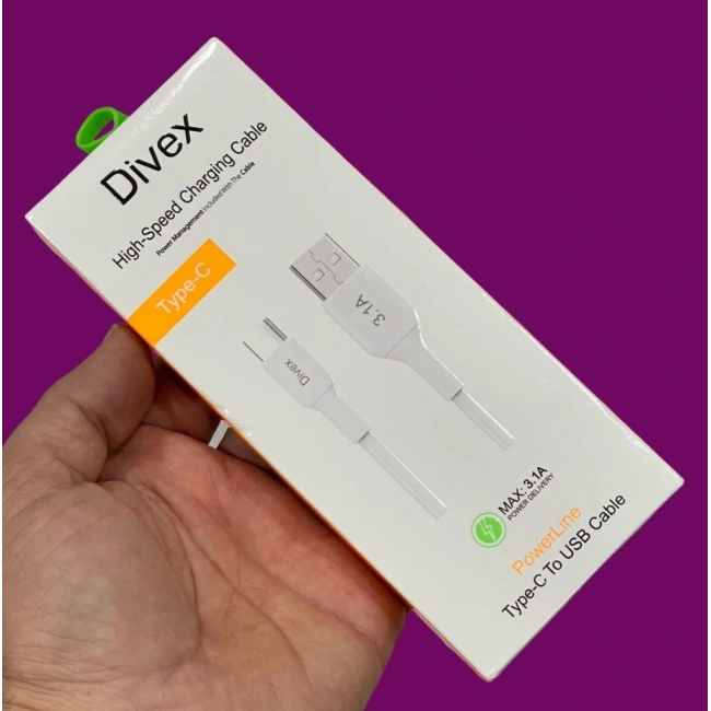 Divex 3.1A Type-C Hızlı Şarj Data Kablosu DC-112