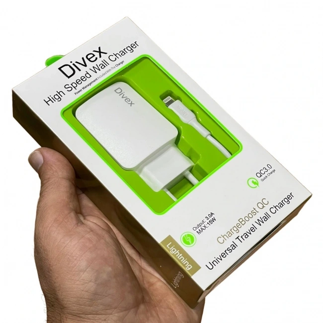 Divex Apple-Iphone Uyumlu 3.0A Adaptör ve Şarj Kablosu Seti DS-214