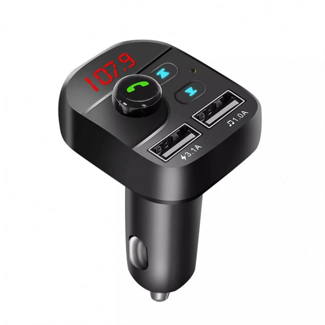 Divex Araç Fm Transmitter Bluetooth 2xUSB Mp3 Çakmaklık Girişli DT-602