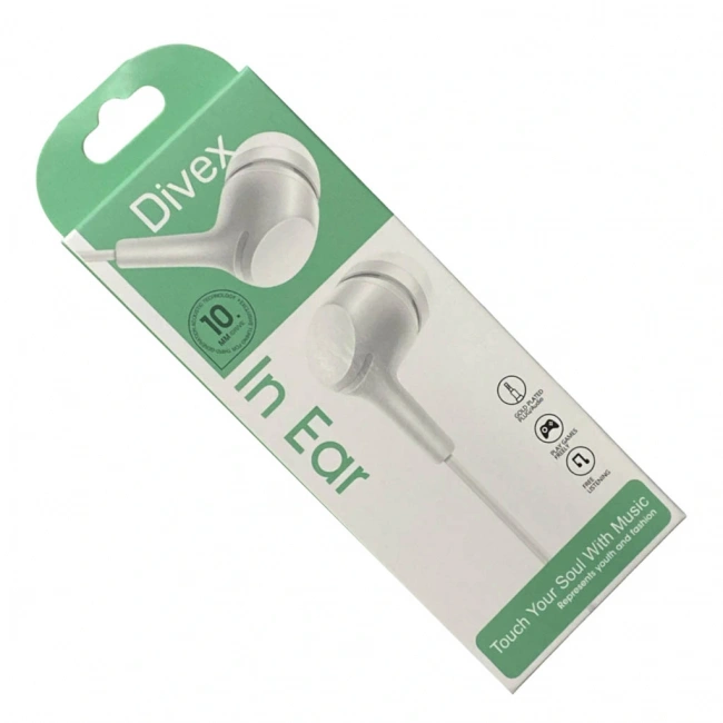 Divex Aux Stereo Kulakiçi Kulaklık Beyaz DH-270