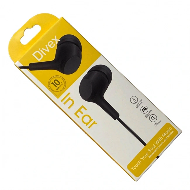 Divex Aux Stereo Kulakiçi Kulaklık Siyah DH-270