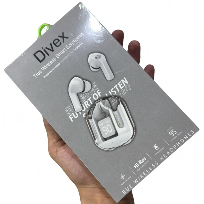 Divex Kablosuz Akıllı Bluetooth Kulaklık Hi-fi Kalite Beyaz DB-526