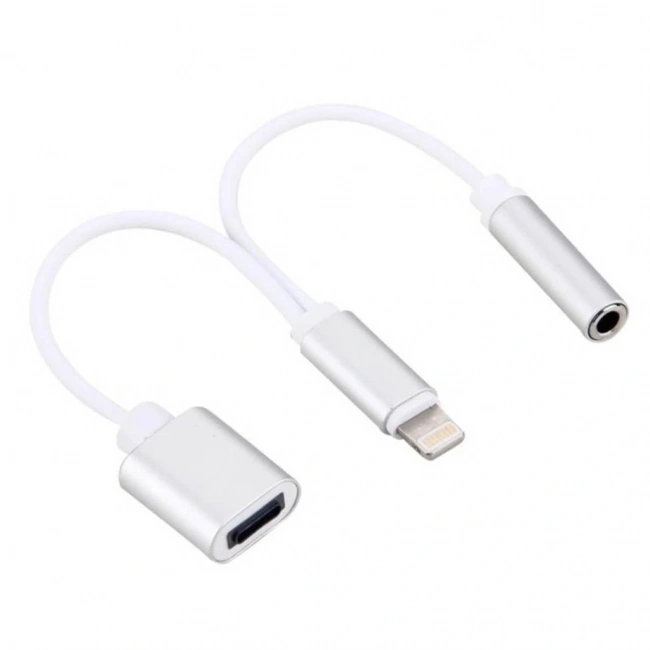 Divex Lightning Kulaklık ve Şarj Çoğaltıcı Adaptör Gri DC-176