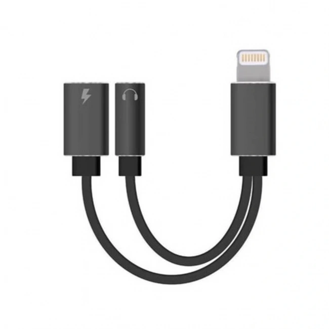 Divex Lightning Kulaklık ve Şarj Çoğaltıcı Adaptör Siyah DC-176