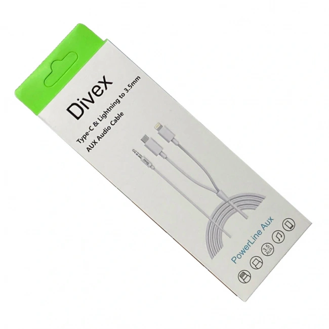 Divex Type-C - Lightning to 3.5mm Aux Stereo Kablo DA-168