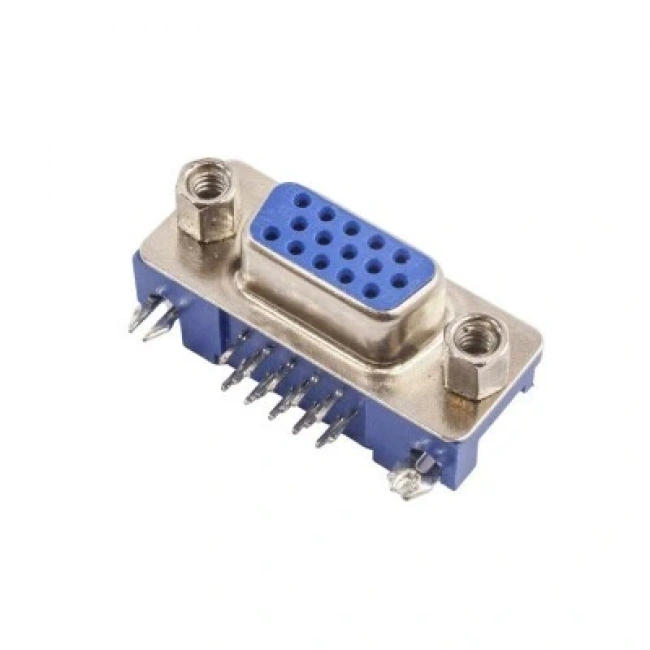 DR15P-VGA D-Sub 15 Pin Dişi Konnektör 90c PCB Tipi