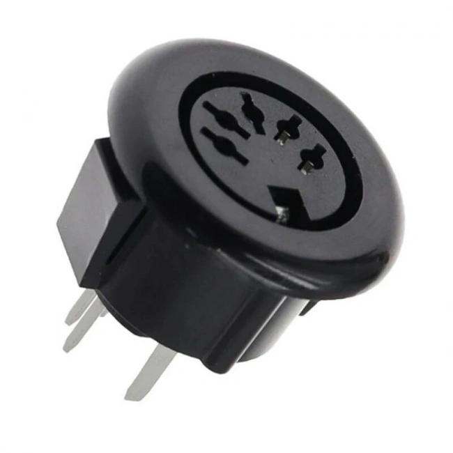 DS-5-07A 5 Pin Dişi DIN Konnektör - Panel Tipi