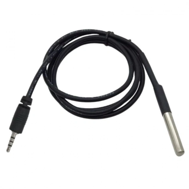 DS18B20 6x50mm Dijital Sıcaklık Sensörü TH10/TH16 Uyumlu - 1 Metre