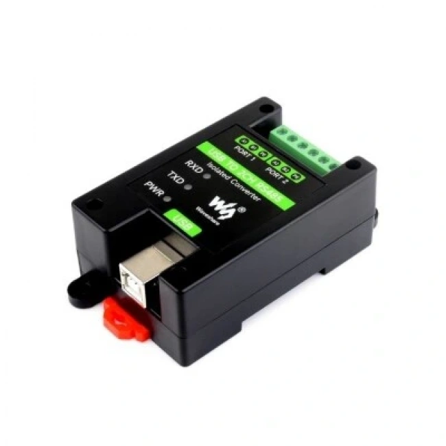 Endüstriyel USBden 2 Kanal RS485 İzole Dönüştürücü - Orijinal FT2232HL Çip