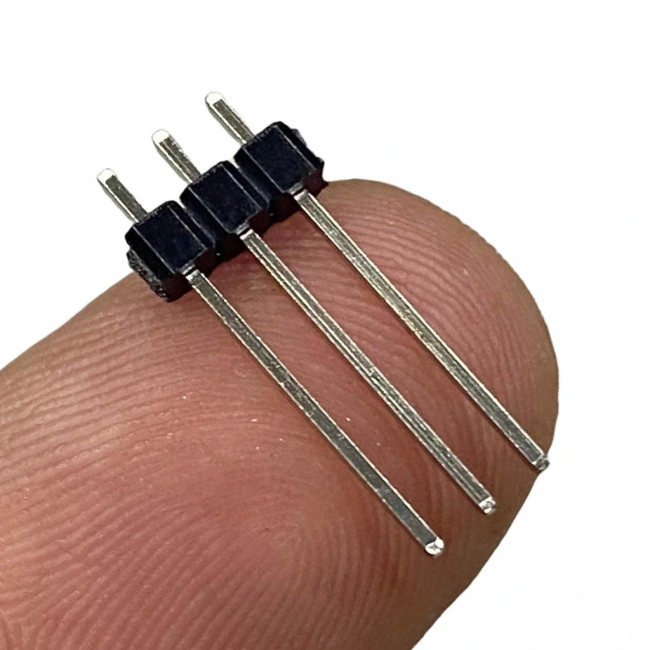Erkek Pin Header 3 Pin 19 mm 2.54mm 1x3 180° Tek Sıra